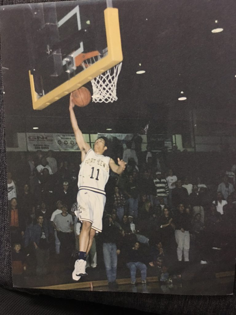 Kids basketball training class